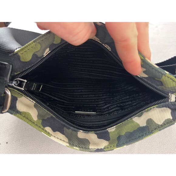 PRADA Nylon Tessuto Camoflague Messenger Crossbody Handbag - Picture 5 of 9